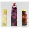 Image 2 : Lot of Three Chinese Snuff Bottles