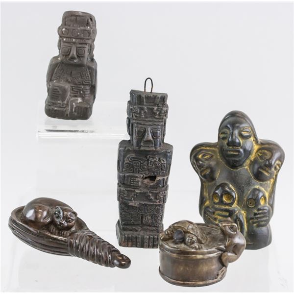 Lot of Five Pendants of Various Cultures