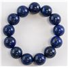 Image 1 : Chinese Lapis Stone Carved Bracelet