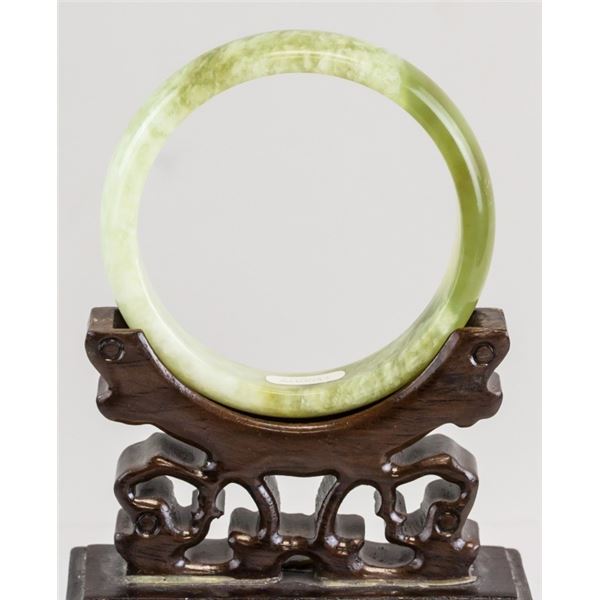 Hardstone Bangle Green and White
