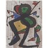 Image 1 : Spanish Linocut on Paper Signed Miro
