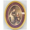 Image 1 : Oval Frame and Print of Woman and Child Portrait