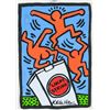 Image 1 : American Gouache on Paper Signed Keith Haring