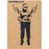 Image 2 : British Spray Paint on Cardboard Signed Banksy