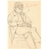 Image 1 : Spanish Cubist Graphite on Paper Signed Picasso