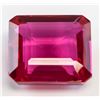 Image 1 : 50.00ct Emerald Cut Pink Natural Ruby GGL