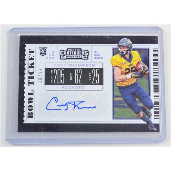 2019 Panini Contenders Cody Thompson Autograph