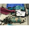 Image 2 : LOT OF ASSORTED MAKITA POWER TOOLS INCLUDING 2 CORDLESS IMPACT DRIVERS (WITH BATTERY), 3 ELECTRIC