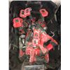 Image 2 : BIN OF ASSORTED MILWAUKEE CORDLESS TOOLS ( NO BATTERIES, NO CHARGERS, TESTED WORKING )