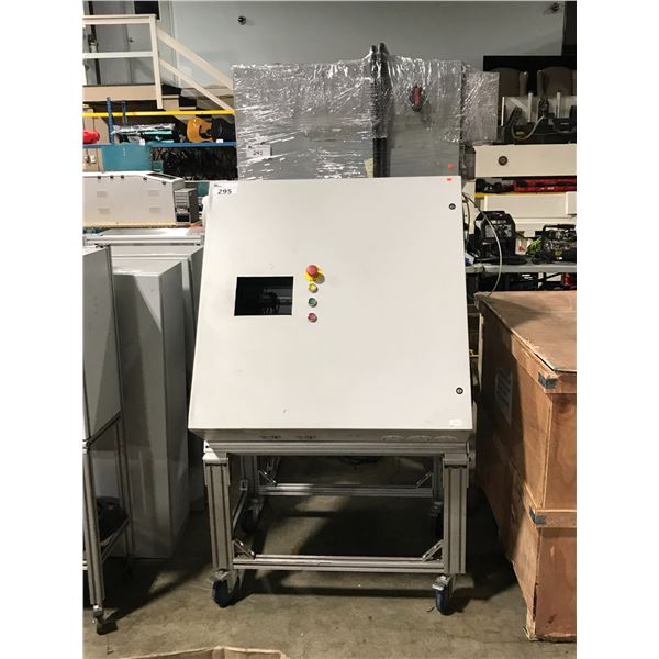 2 LARGE COMMERCIAL POWER SHUT-OFF BOXES ON STANDS