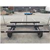 Image 2 : BLACK METAL DUAL AXEL STEEL TRANSPORT CART