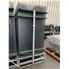 Image 2 : 24 PIECES OF BLACK POWDER COATED GALVANIZED STEEL GARDEN/PUBLIC SPACE FENCING