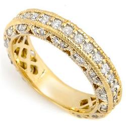Fine Jewelry 1.0ct Diamond Wedding Ring 14K Yellow Gold
