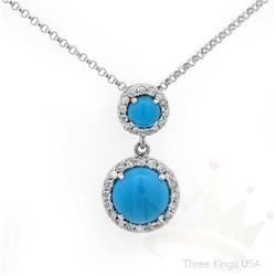 Necklace 1.28 ctw Citrine Quartz & Diamond 14K Gold