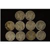 Image 1 : 10 ASSORTED 1940'S MERCURY DIMES