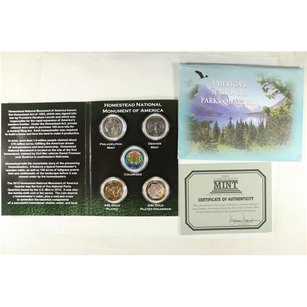 2015 HOMESTEAD NATIONAL PARK QUARTERS SET