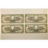 Image 1 : 4 PIECES OF CRISP UNC 5 PESO BRAZIL CURRENCY