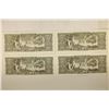 Image 2 : 4 PIECES OF CRISP UNC 5 PESO BRAZIL CURRENCY