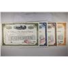 Image 1 : 4 ASSORTED VINTAGE RAILROAD STOCK CERTIFICATES