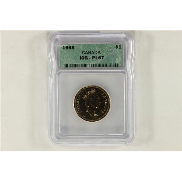 1998 CANADA LOON DOLLAR ICG PL67