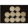 Image 1 : 10 ASSORTED 1940'S MERCURY DIMES