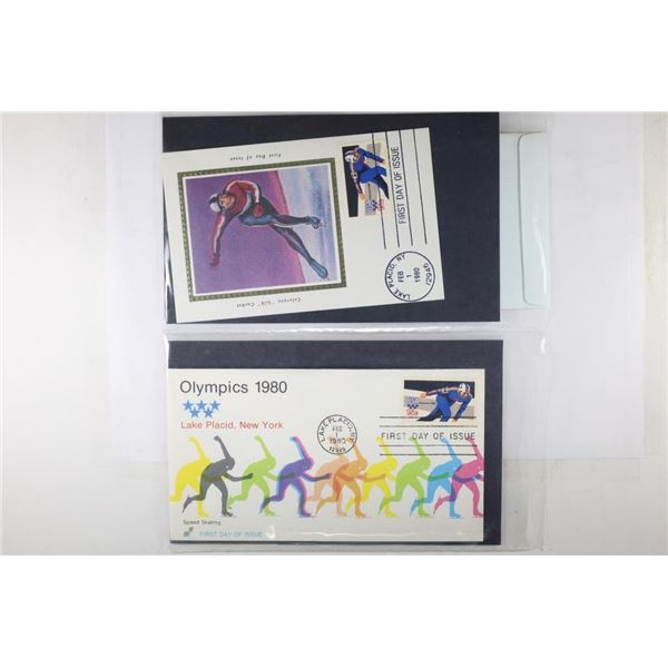 4-1979-1980 1ST DAY OF ISSUE OLYMPICS ENVELOPES