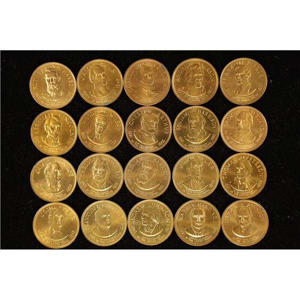 20 ASSORTED 1'' PRESIDENTIAL TOKENS
