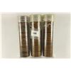 Image 1 : 3 SOLID DATE ROLLS OF LINCOLN WHEAT CENTS
