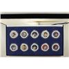 Image 1 : SET OF 10-ELVIS PRESELY COLORIZED STATE QUARTERS
