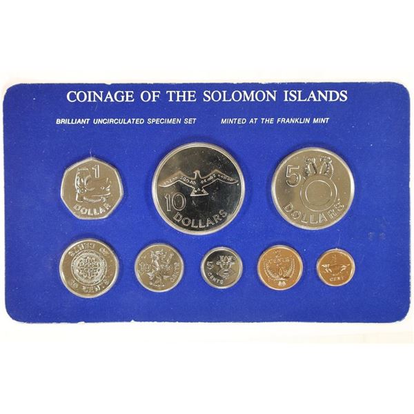 1981 SOLOMON ISLANDS 8 COIN BRILLIANT UNC