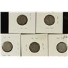 Image 2 : 1904, 1905, 1908-D, 1913 & 1914 BARBER DIMES