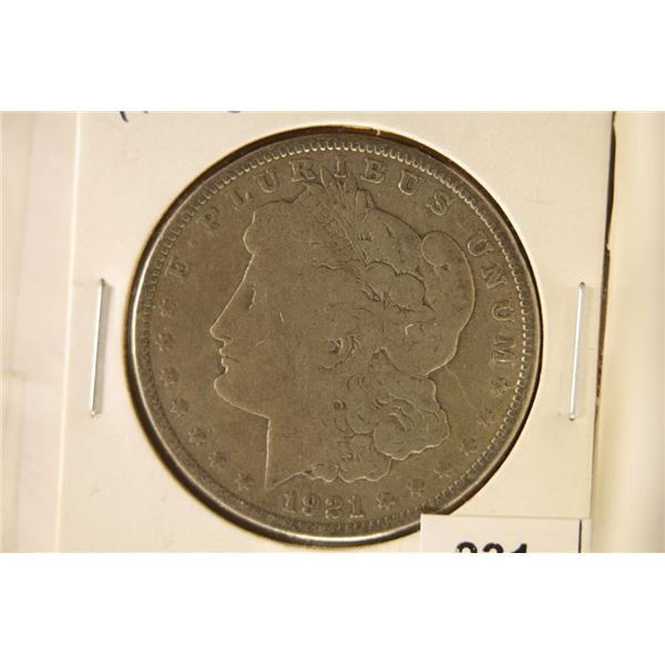 1921-D MORGAN SILVER DOLLAR
