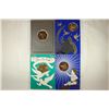 Image 1 : 4-ASSORTED FRANKLIN MINT HOLIDAY CARDS WITH BRONZE