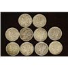 Image 1 : 10 ASSORTED 1940'S MERCURY DIMES
