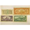 Image 2 : 4 ASSORTED PIECES OF BRAZIL CURRENCY. 1 REIS,