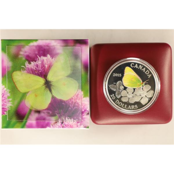 2015 CANADA $20 FINE SILVER PROOF COIN