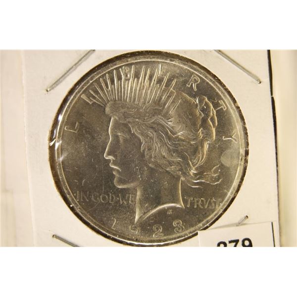 1923 PEACE SILVER DOLLAR BRILLIANT UNC