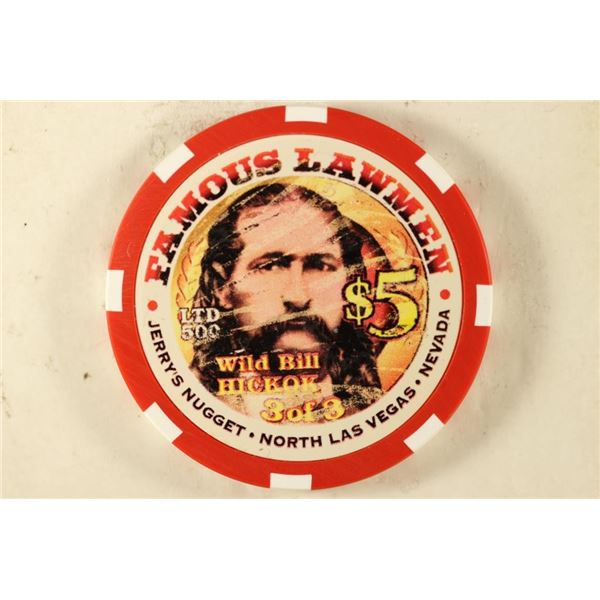 $5 FAMOUSE LAW MEN "WILD BILL HICKOK" JERRY'S