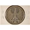 Image 1 : 1951-F GERMANY SILVER 5 MARKS WITH TONING