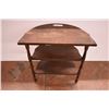 Image 3 : *3-Tiered Half-Moon Wooden End Table (22" Tall)