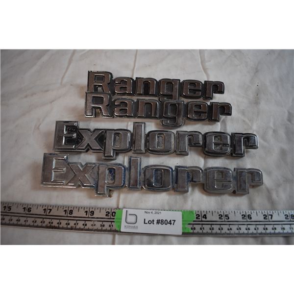 Ford Ranger and Explorer Emblems
