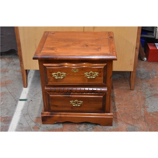 *Wooden Nightstand (22" x 17" x 24" H)