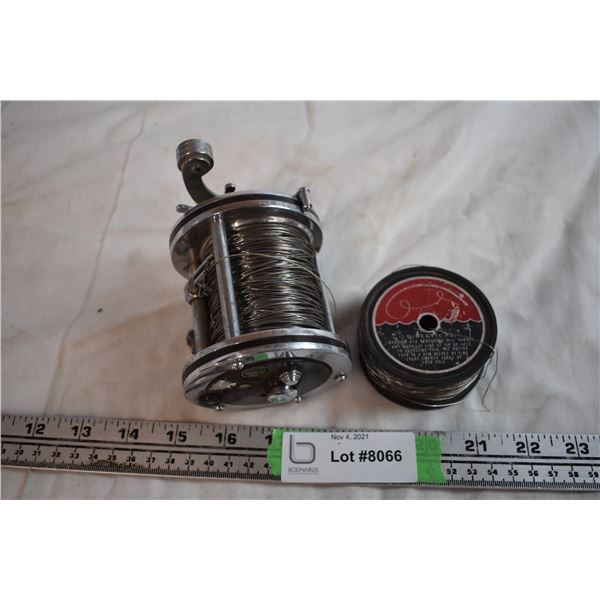 Vintage Fishing Reel Model 256-D and Wire