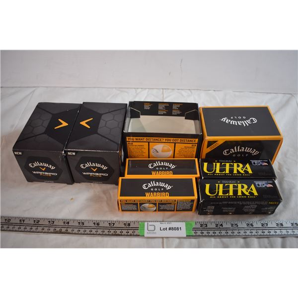 Various Golf Balls (Complete in Boxes)