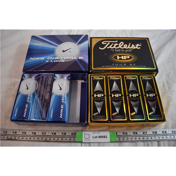 Nike and Titleist Golf Balls (Complete in Boxes)