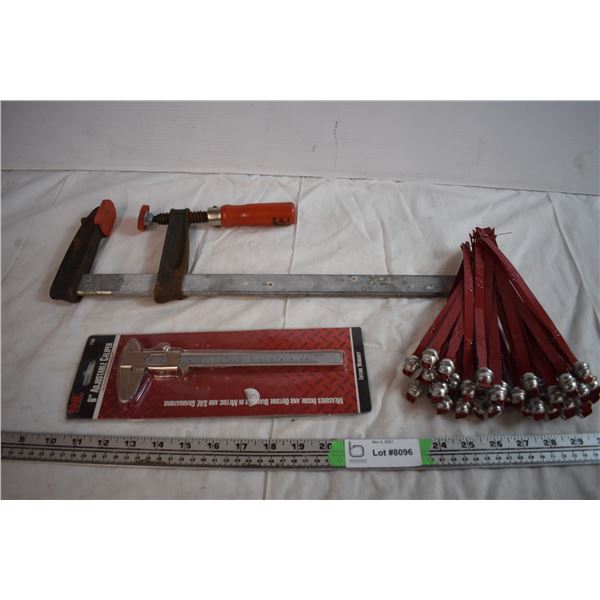 Clamp, Caliper, Tin Tags
