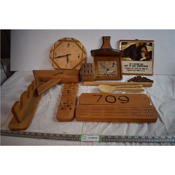 Various Wooden Items