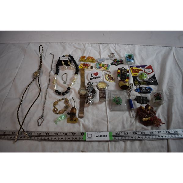 Watches, Keychains, and Jewellry