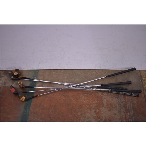 (5) Golf Clubs - Wilson, Spalding, Jack Nicklaus