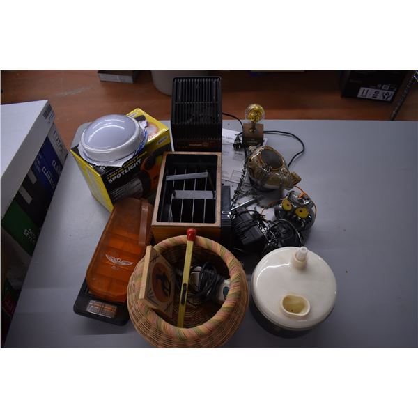 Ceramic Hanging Fish Planter with Misc Household Items